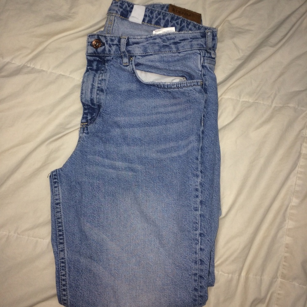Medium to light wash jeans